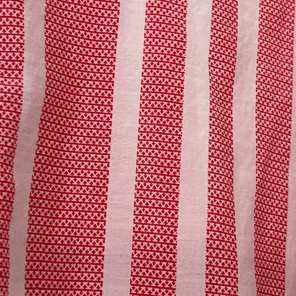 Chico's Women's Top Button Down Shirt Striped Size 1 3/4 Sleeve Silk Blend - Picture 3 of 8